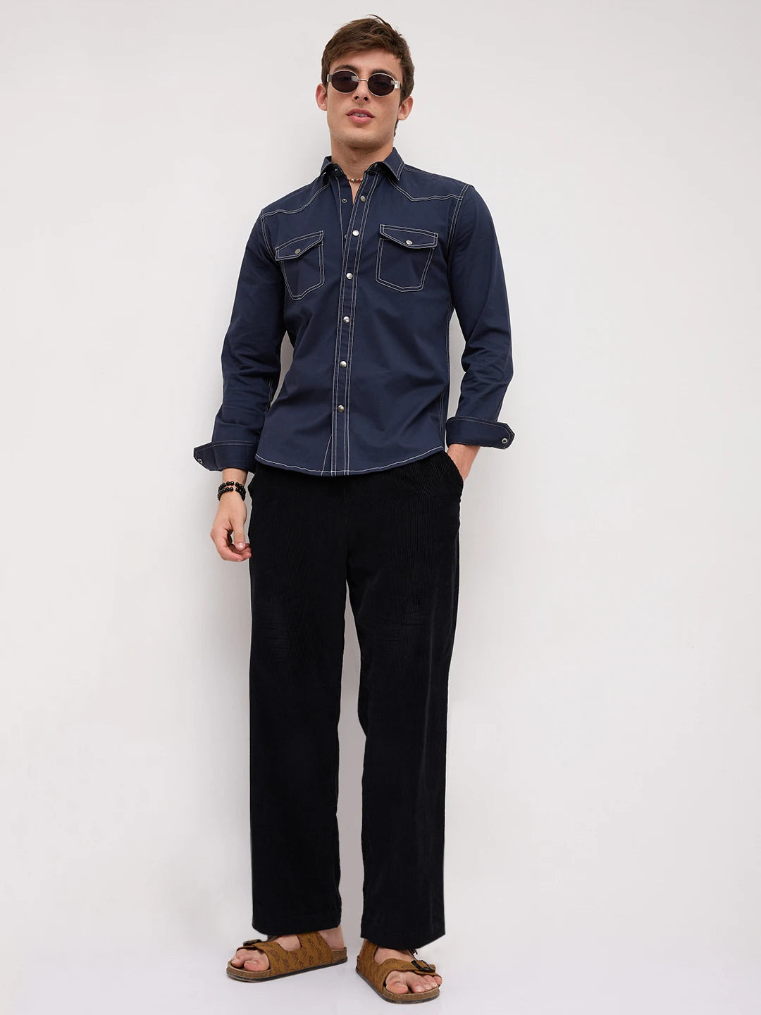 Timeless Deep Navy Twin Pocket Shirt
