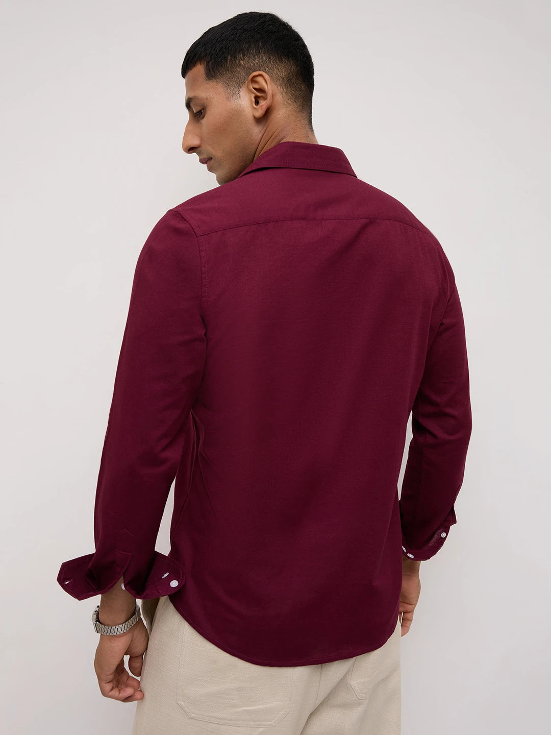 Refined Maroon Everyday Shirt