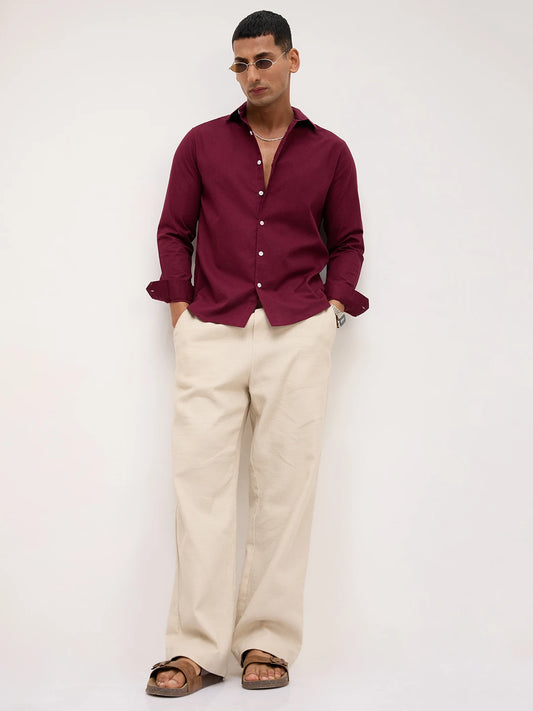 Refined Maroon Everyday Shirt