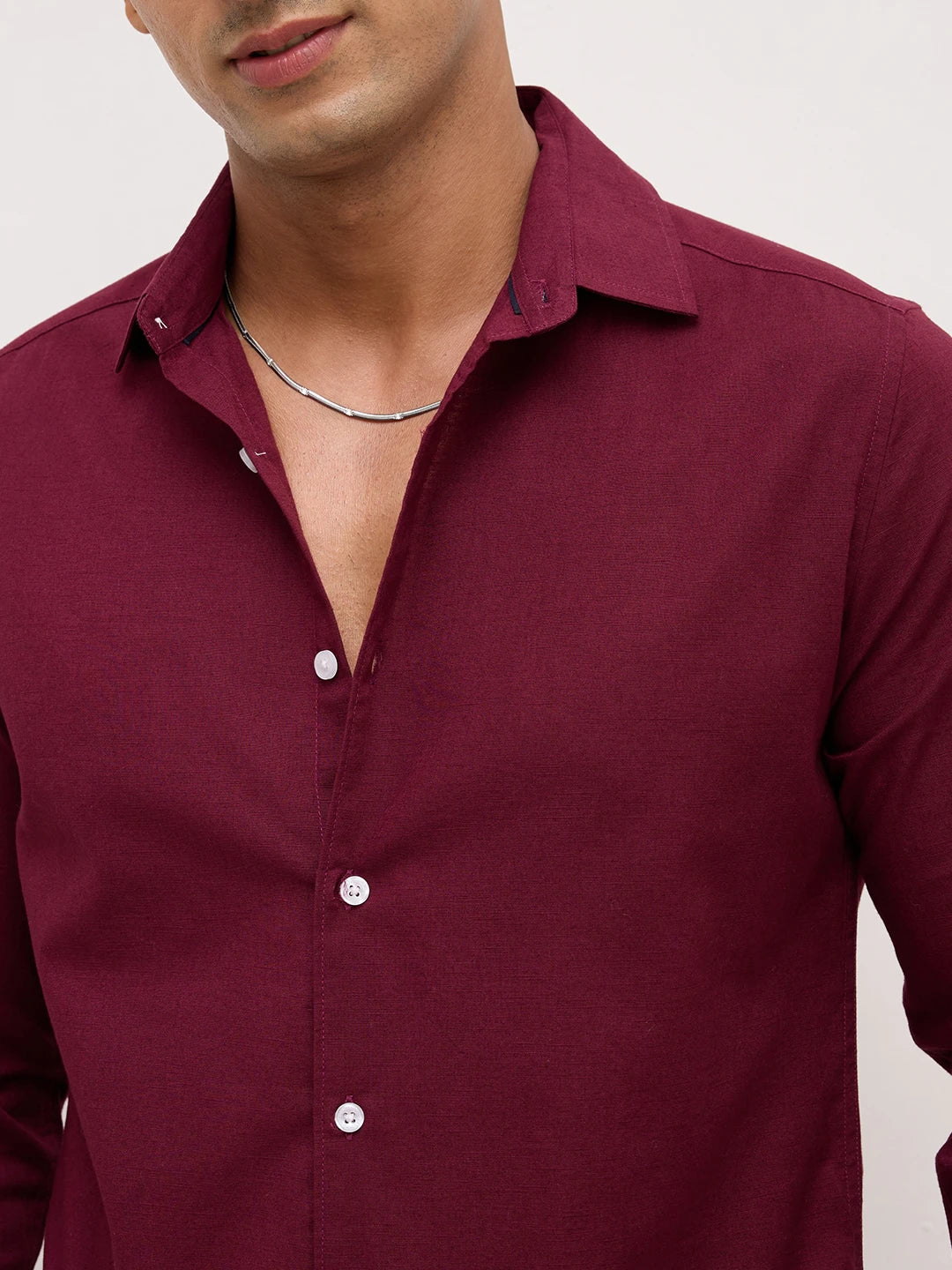 Refined Maroon Everyday Shirt