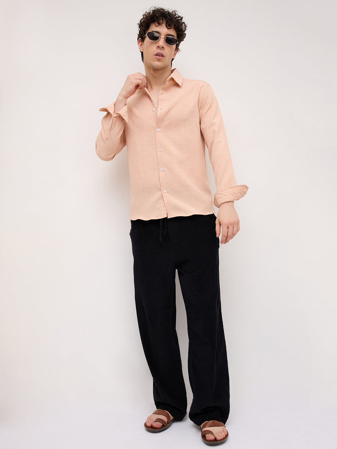 Classic Solid Peach Everyday Shirt