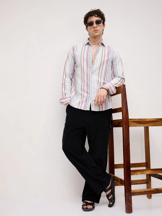 Sabulous Broad Multicolor Striped Shirt