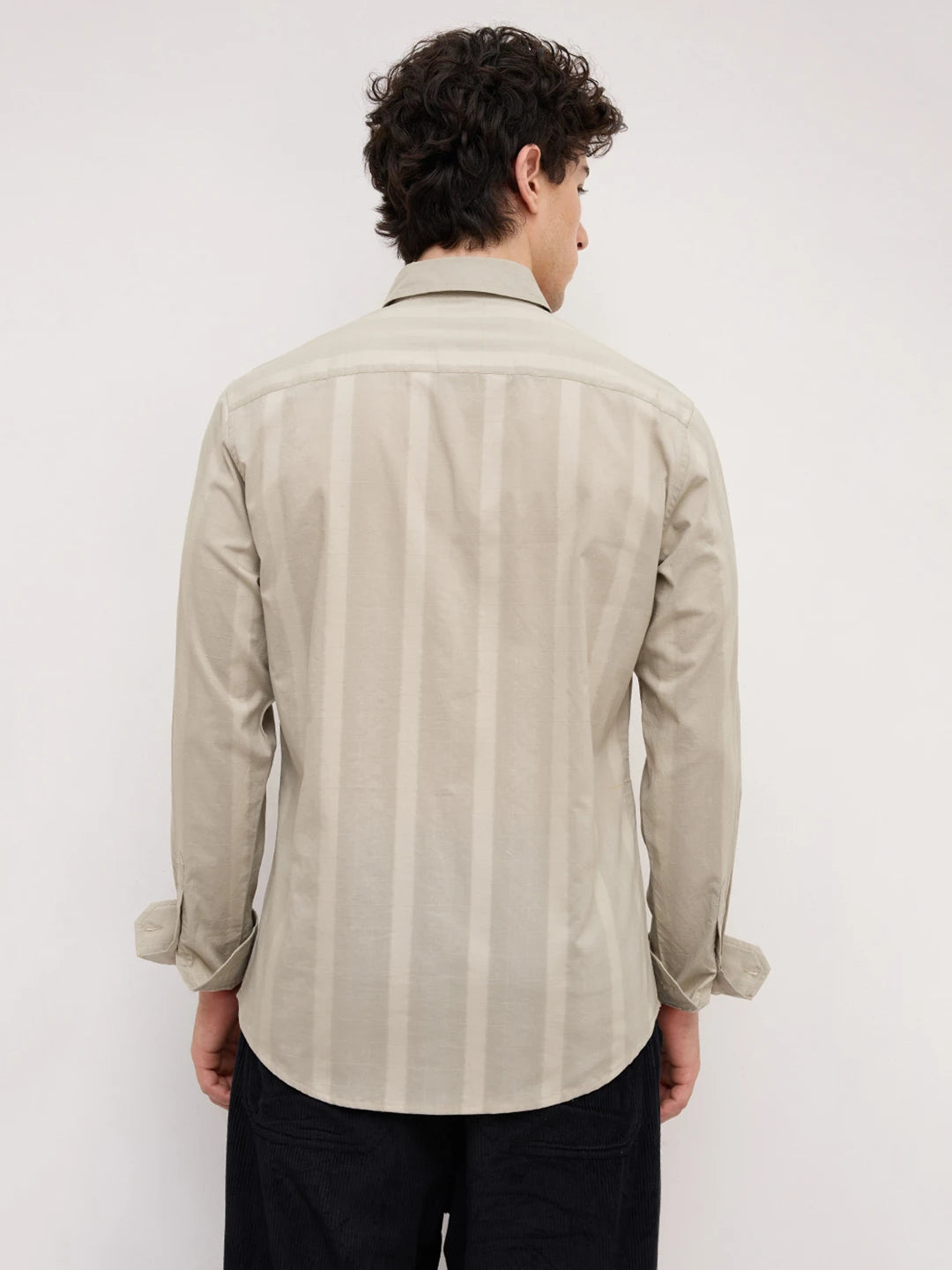 Sage Green Framework Textured Shirt