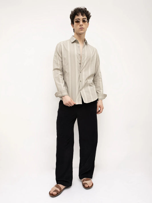 Sage Green Framework Textured Shirt