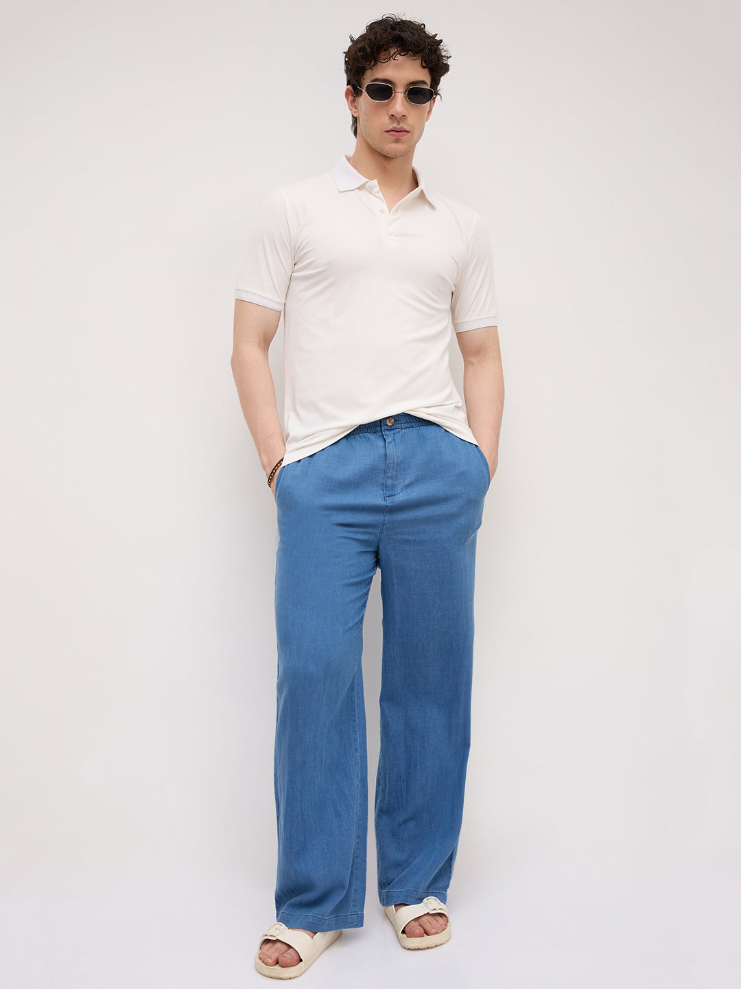 Snow White Polo Knit T-Shirt