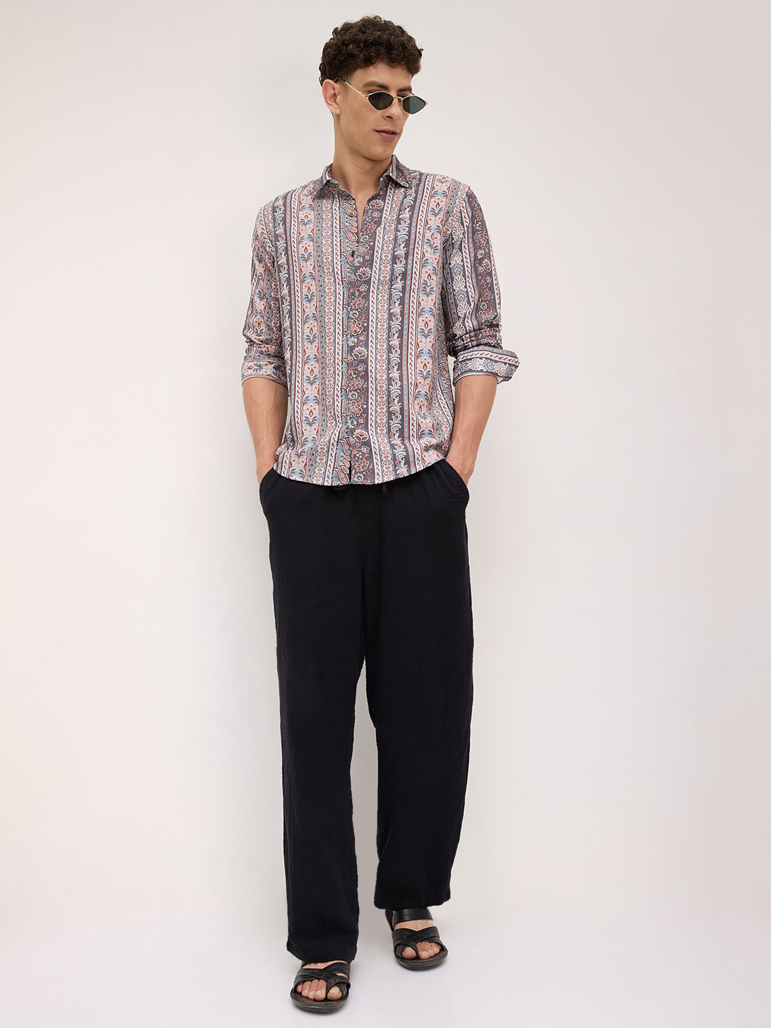 Multicolor Paisley Creased Shirt