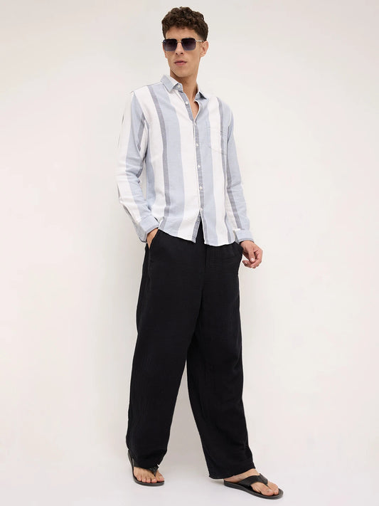 Classic Dual Tone Broad Stripes Shirt