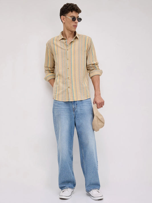 Pastel Trails Seersucker Shirt