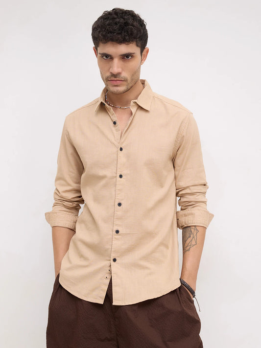 British Tan Beige Everyday Shirt