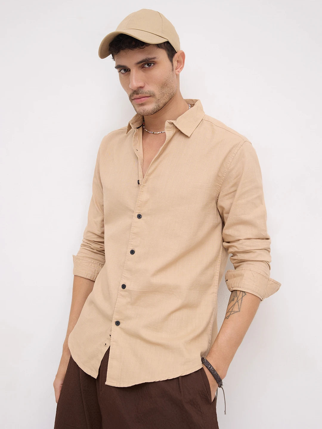 British Tan Beige Everyday Shirt
