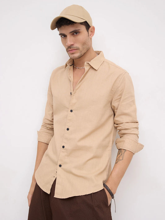 British Tan Beige Everyday Shirt