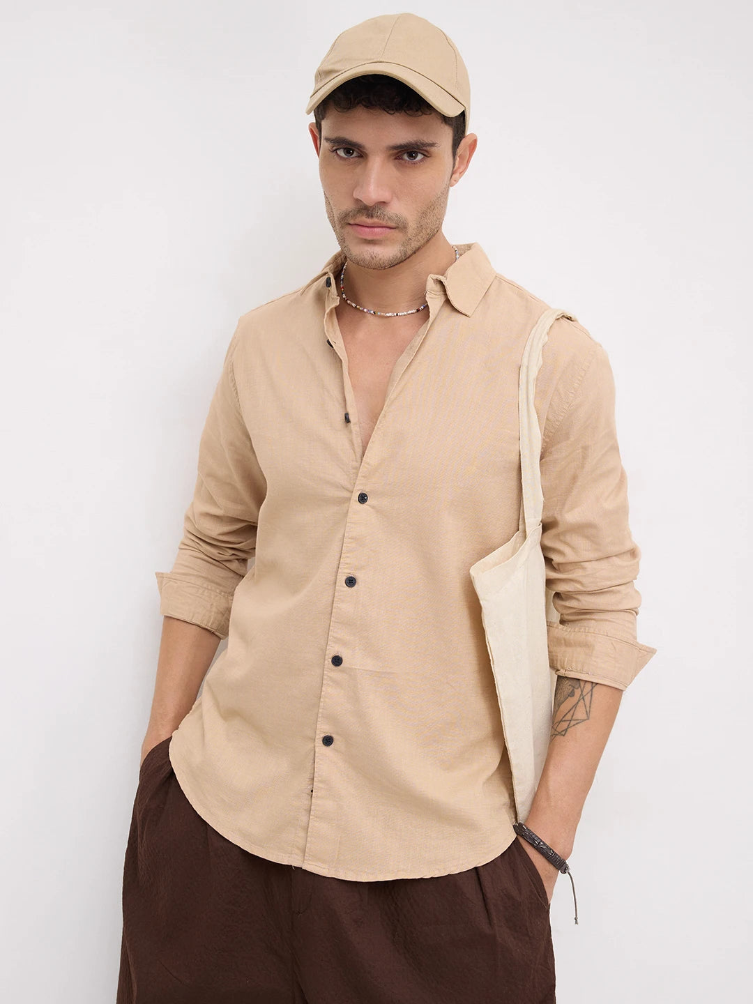 British Tan Beige Everyday Shirt