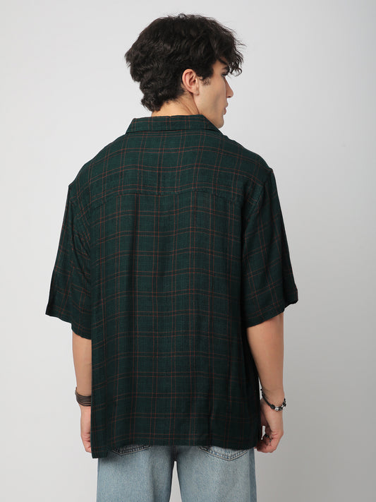 Sacramento Tattersall Checkered Oversized Polo Shirt