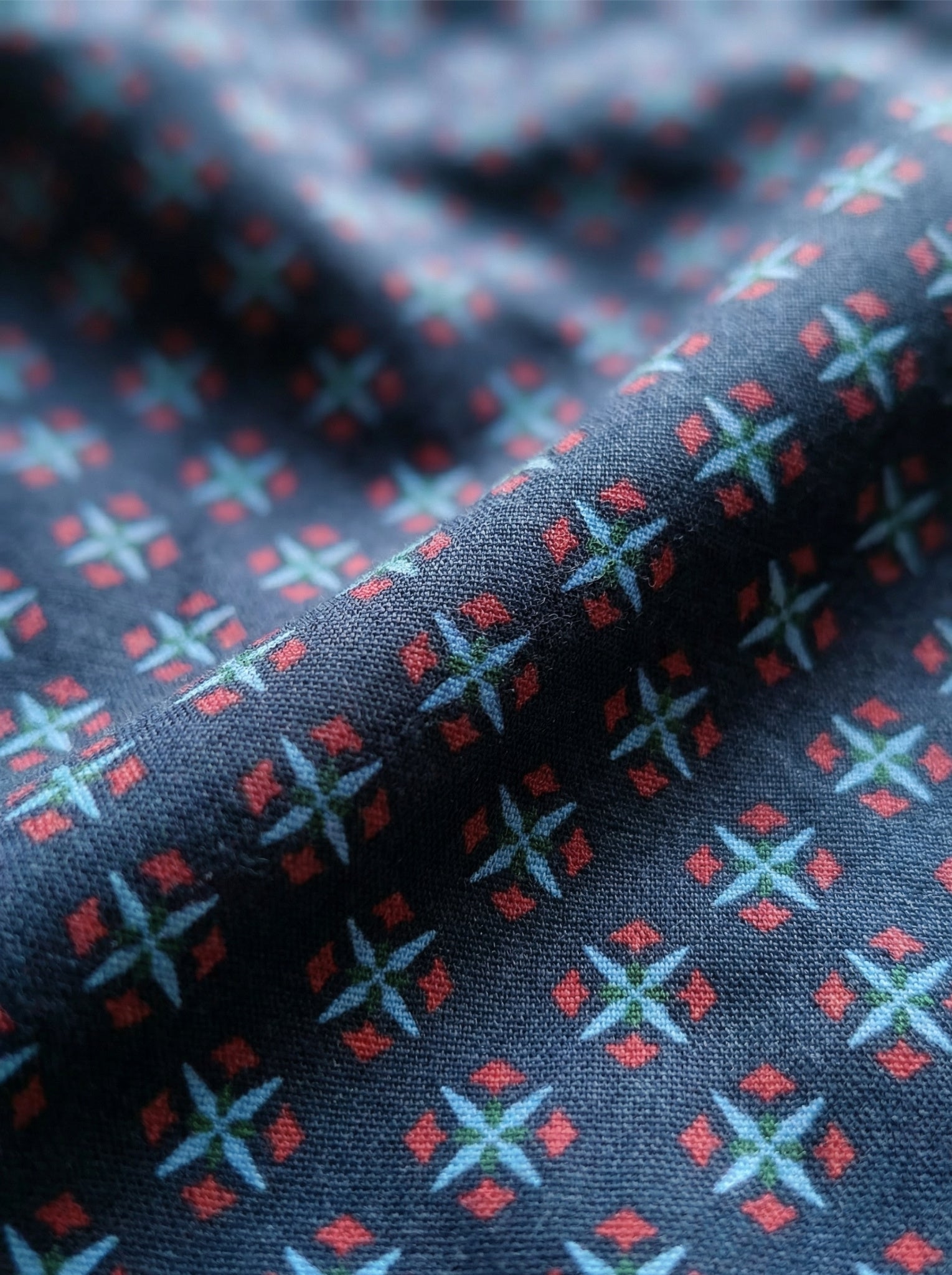 Indigo Dye Geometric & Island Vibe Basketball Print Boxers