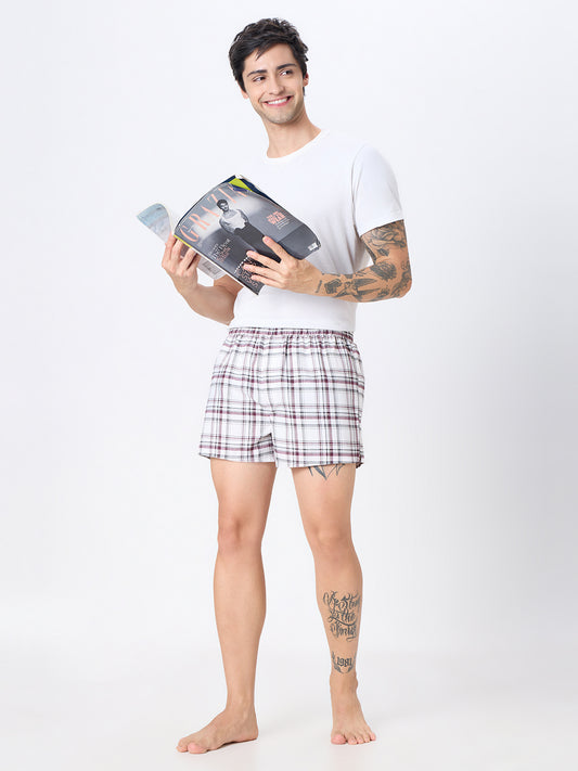 Black & White Checks Boxers