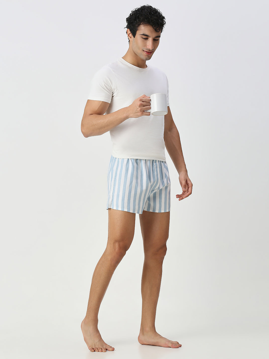 Blue & Pink Candy Striped Boxers