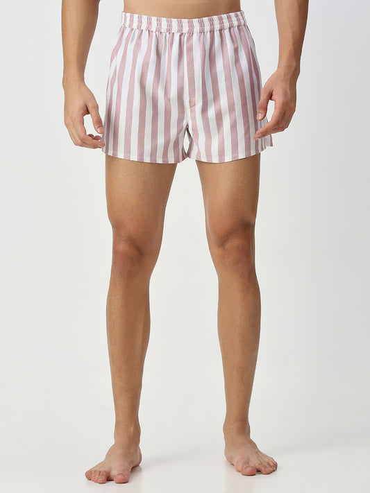 Blue & Pink Candy Striped Boxers