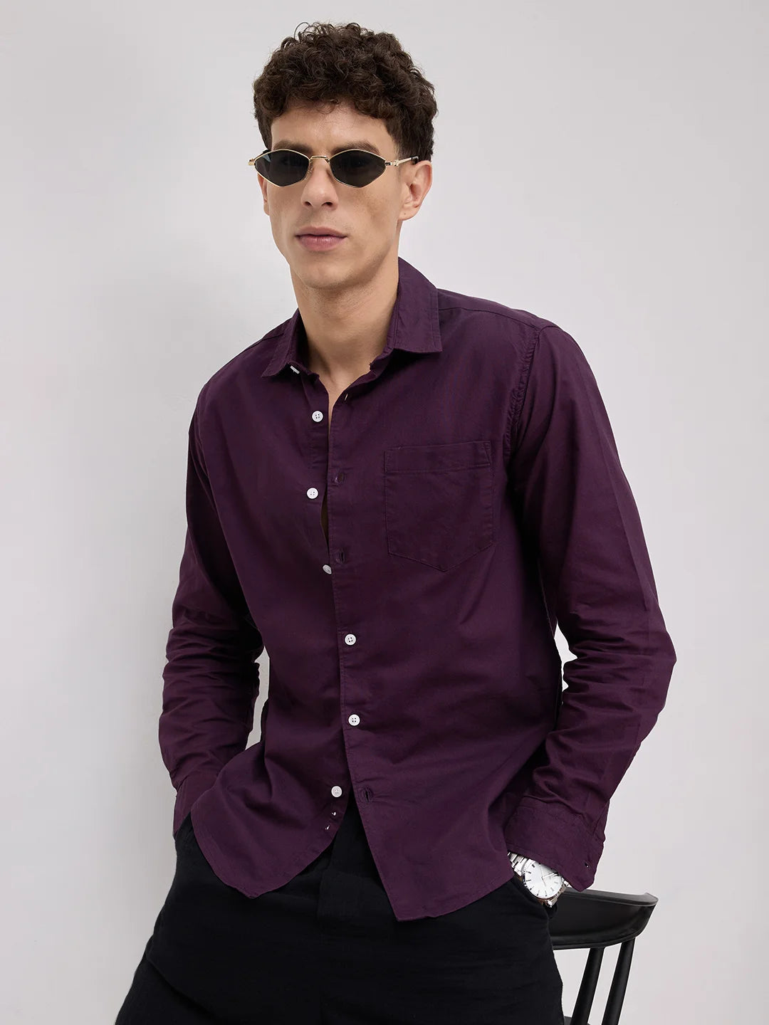 Plum Royale Statement Shirt