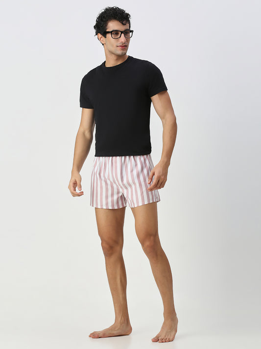 Blue & Pink Candy Striped Boxers