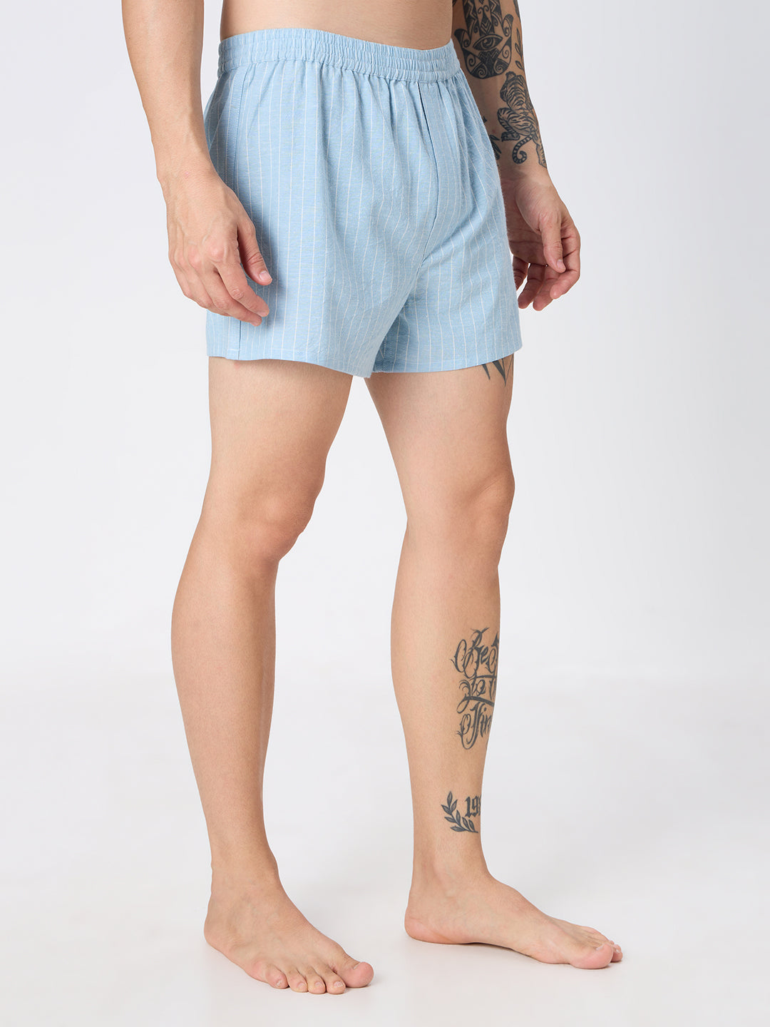 Navy  & Sky Blue Stripes Boxers