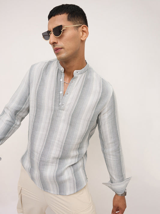Green Multi-tone Terrain Kurta