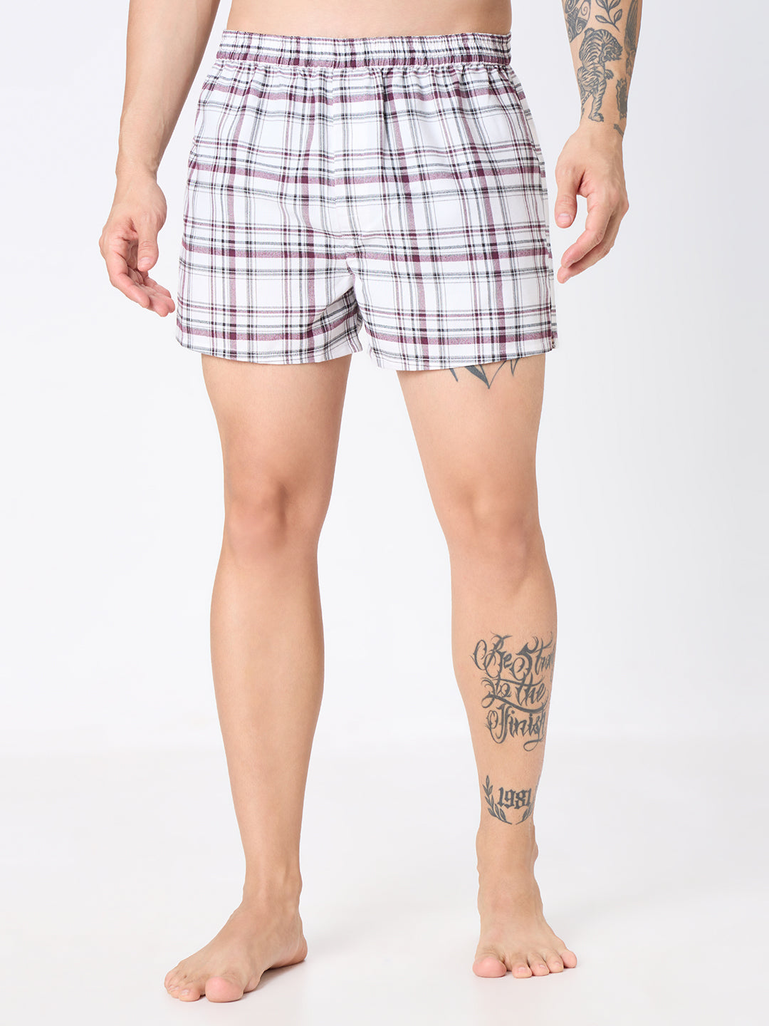 Black & White Checks Boxers