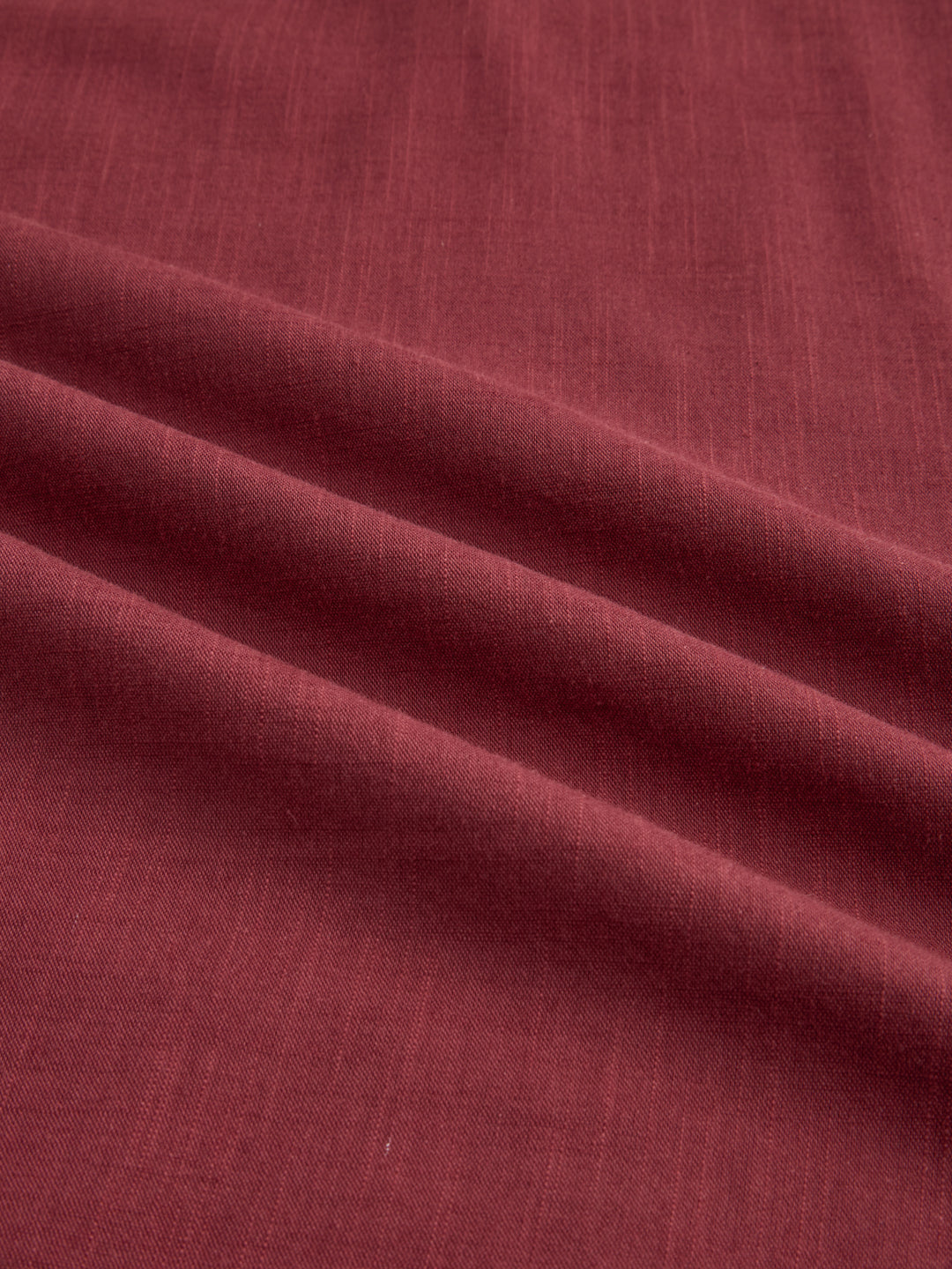 Maroon Slub Textured Center Seam Oversized Polo Shirt
