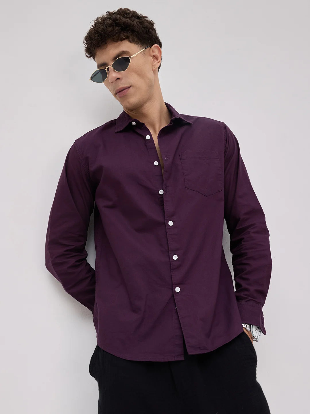 Plum Royale Statement Shirt