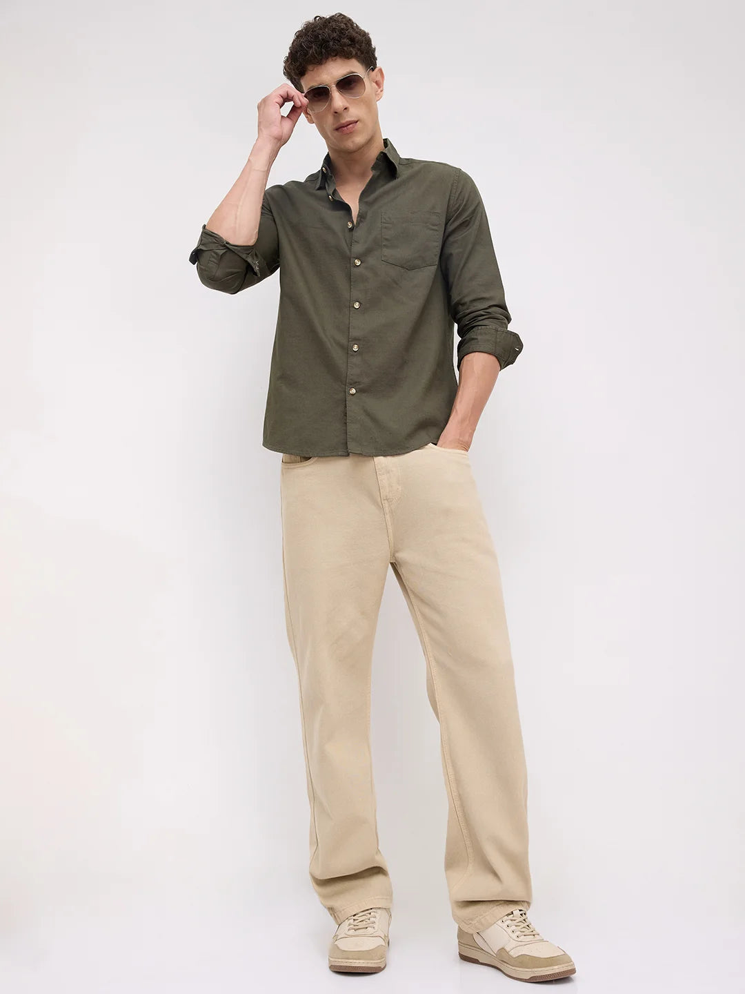 Forest Olive Fineweave Everyday Shirt