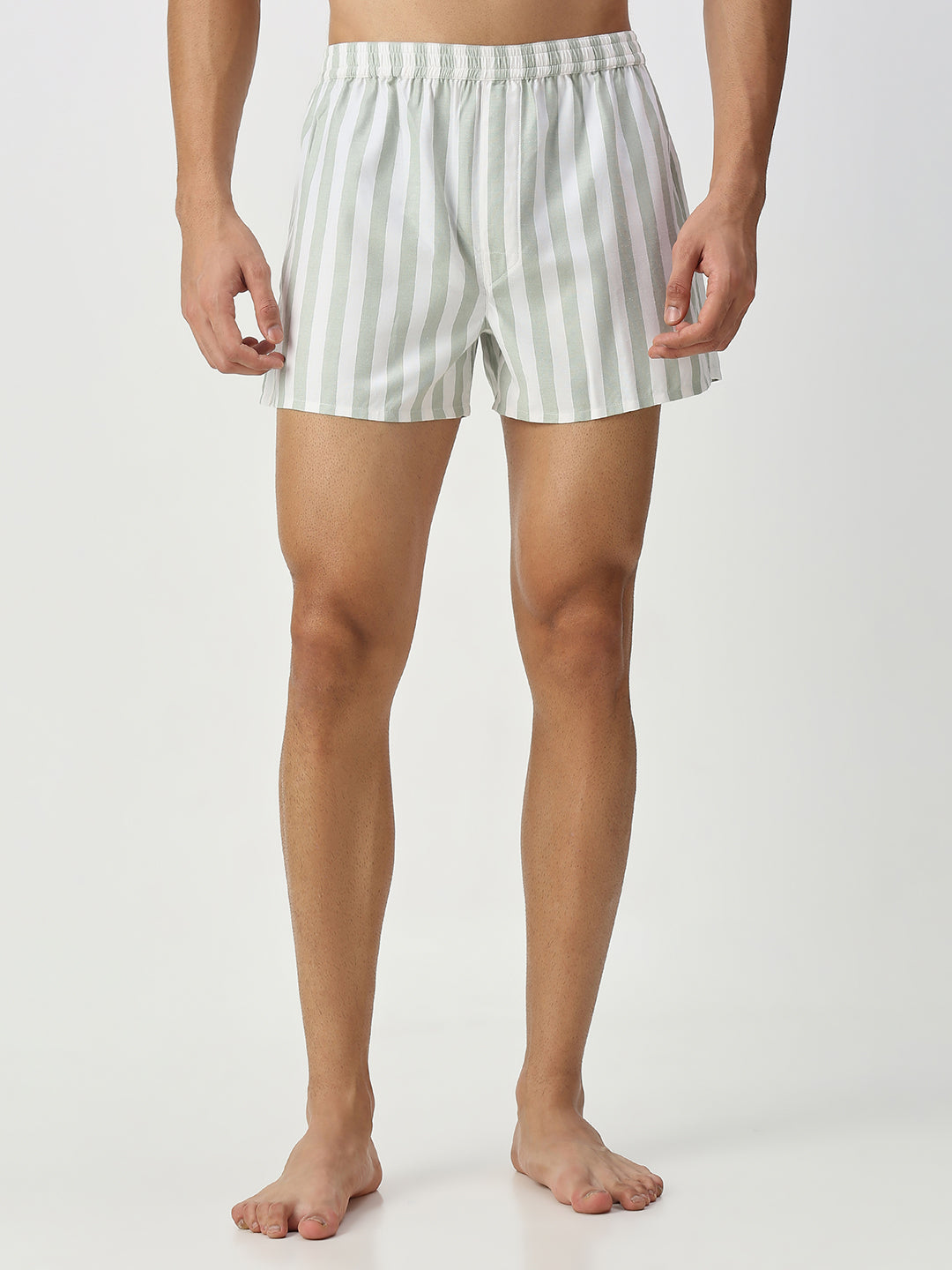Brown & Pistachio Candy Striped Boxers
