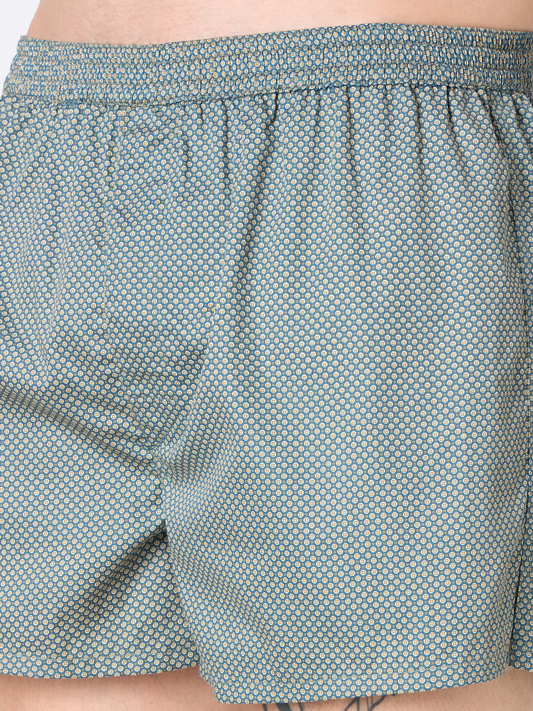 Solid Black & Blue Micro Checks Boxers