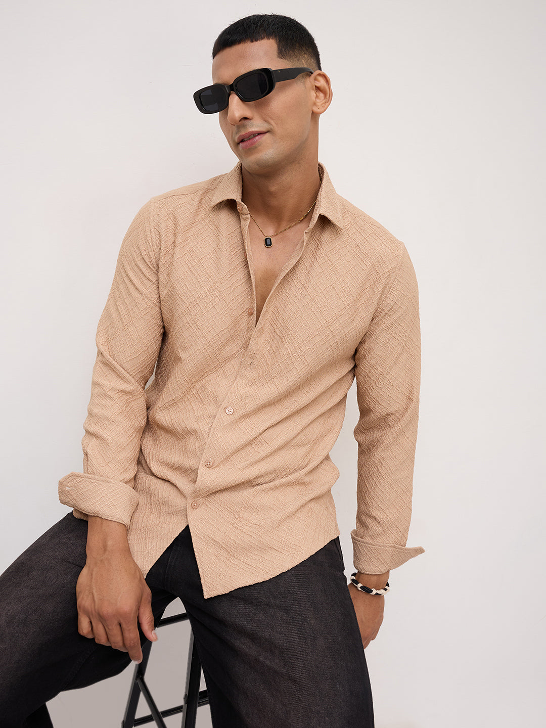 Dessert Canvas Embossed Shirt