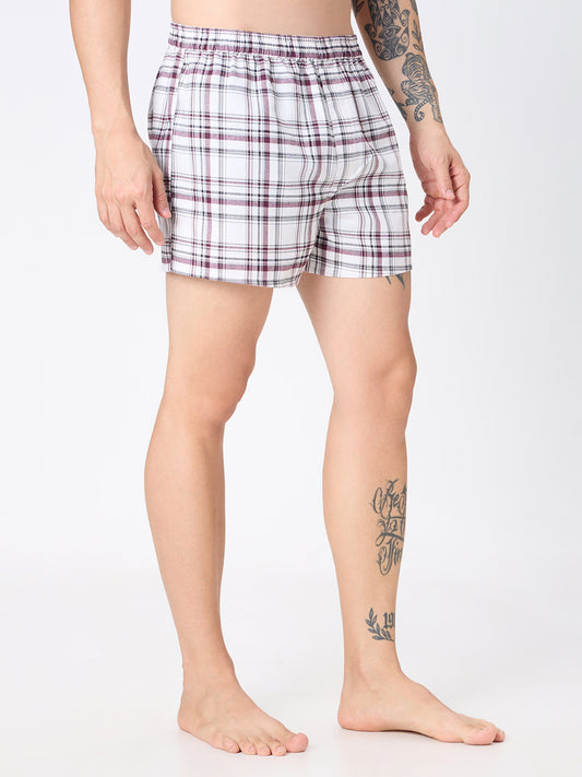 Black & White Checks Boxers