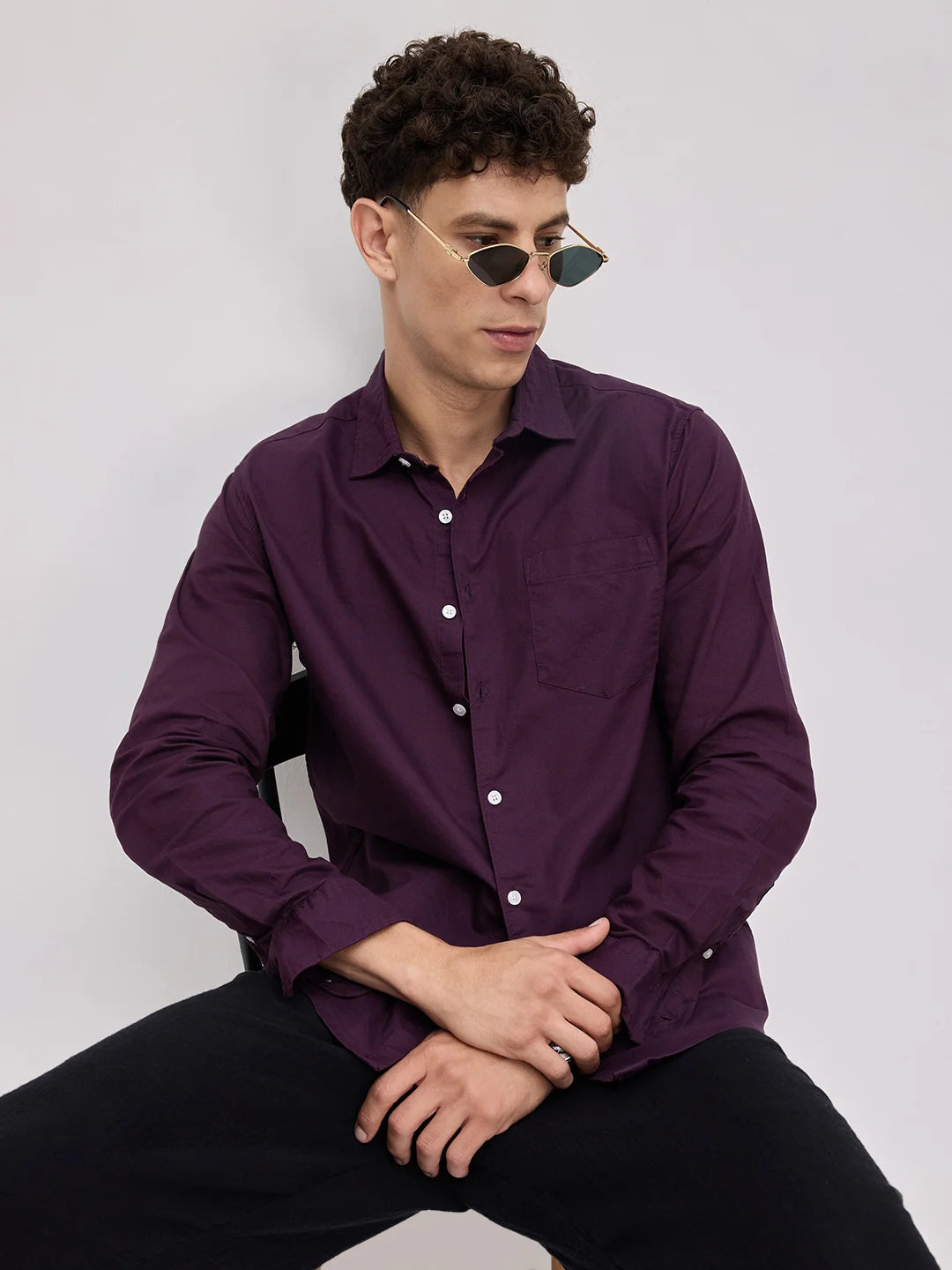 Plum Royale Statement Shirt