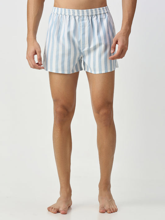 Blue & Pink Candy Striped Boxers