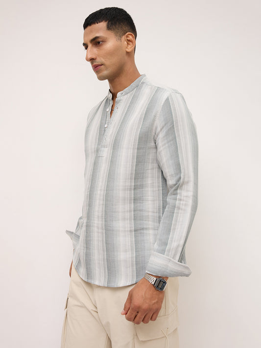 Green Multi-tone Terrain Kurta