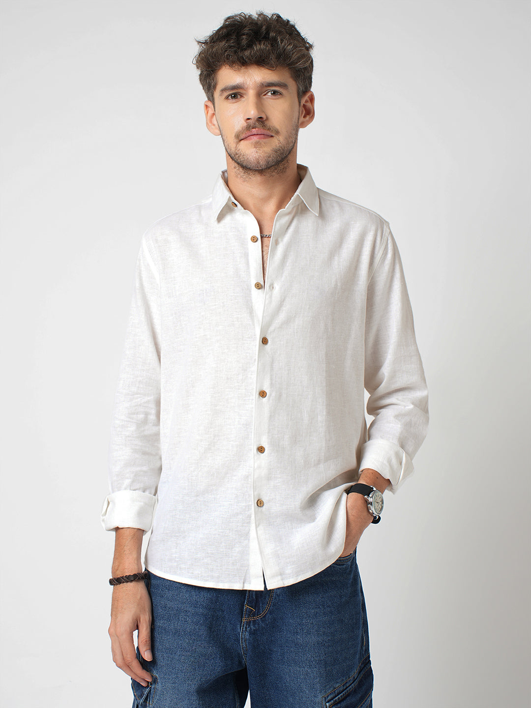 Vanilla Luxe Pure Linen Shirt