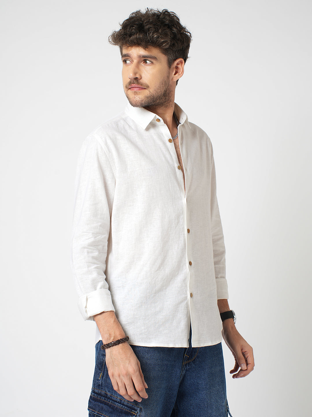 Vanilla Luxe Pure Linen Shirt