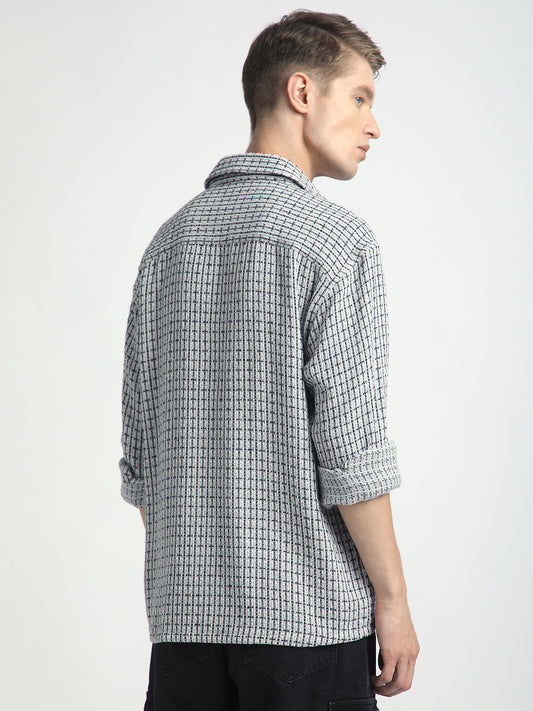 Monochrome Checkmate Woven Twin Pocket Shirt