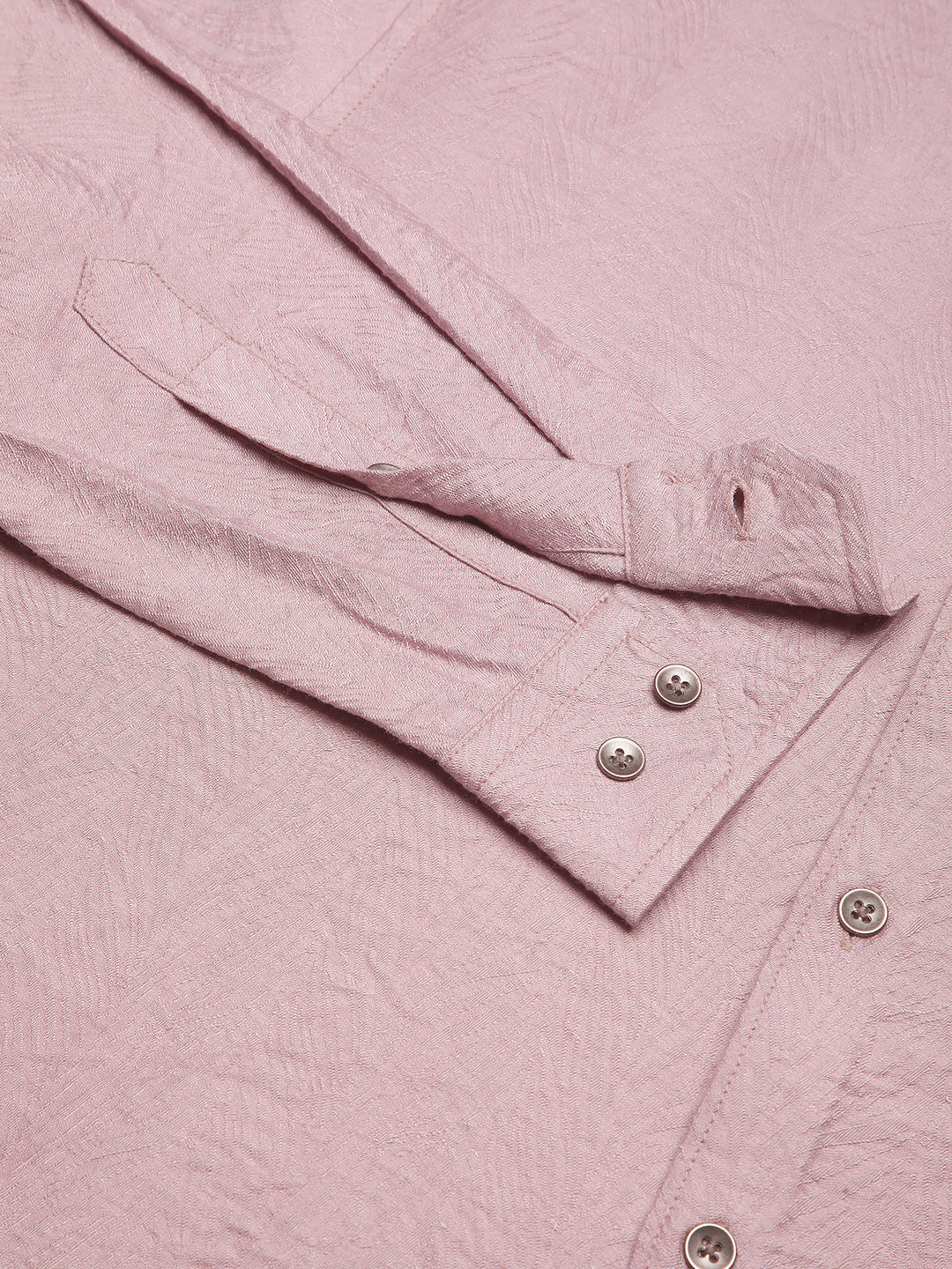 Dusty Rose Pink Rhythmic Wave Shirt